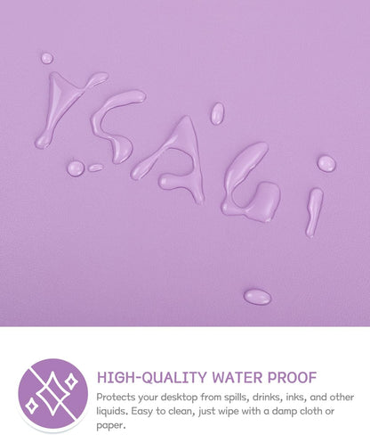 YSAGi Non-Slip Leather Desk Pad, Waterproof Laptop Computer Desk Keyboard Mat, Table Protector Blotter Mat, Large Mouse Pad for Office/Work/Home/Decor(Black, 31.5" x 15.7")