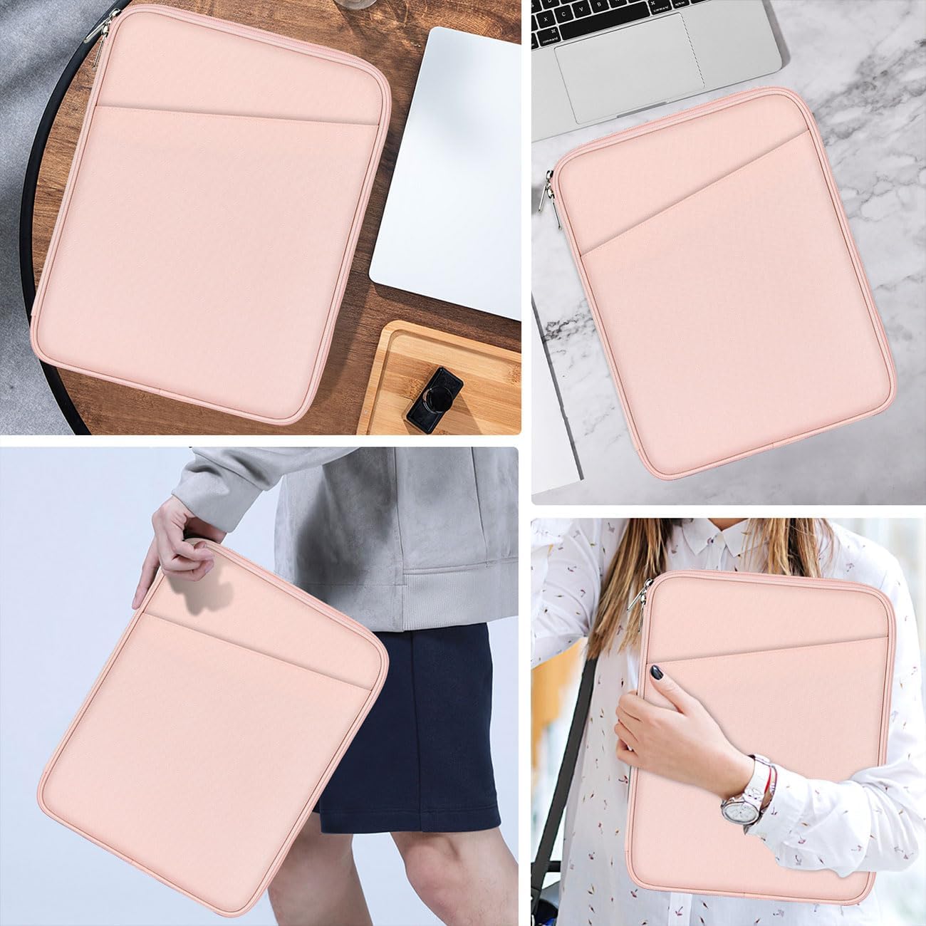 MoKo 9-11 Inch Tablet Sleeve Case, Fits New 11inch iPad Air M4/Pro M5, iPad A16 11", i-Pad 10/9/8/7th/Air 5/4th 10.9"/10.2", Tab S9/S8 11", Protective Bag Carrying Case with Pocket, Dark Gray