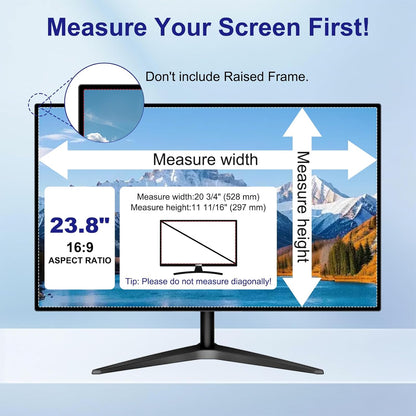 Laptop Privacy Screen 14 Inch 16:9 Aspect Ratio, Laptop Screen Privacy Shield Compatible With Lenovo Hp Dell Acer Asus Thinkpad Envy Xps, Removable Anti Glare Blue Light Computer Filter Protector