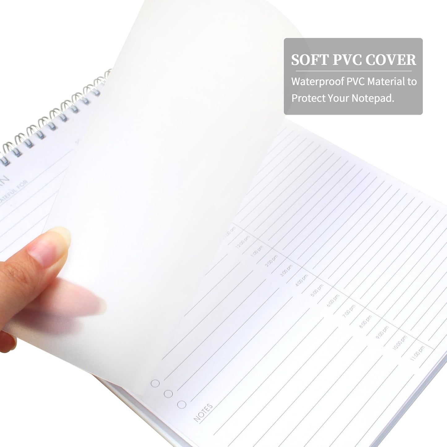 To Do List Notepad 3 Pack, Undated Daily Planner Notepad With To Do List Notebook Checklist Planner Spiral Waterproof Notepad for Office Supplies, School Planner, 52 Sheets/Pack, 5.5"*8.3" A5 Size