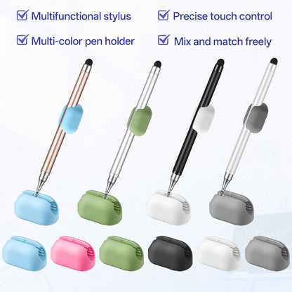 4Pcs Stylus Pen, High Sensitivity & Precision Capacitive Styli Pencil Dual Tip with Mesh and Disc Tips with Mount Holder for All Touch Devices(White, Gold, Silver, Black)