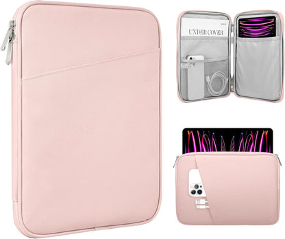 TiMOVO 9-11" Tablet Sleeve Bag for iPad 11-inch A16 2025, iPad 10.9"/10.2"| Air 11 Inch/5th/4th Gen. 10.9", Galaxy Tab A9+/A11Plus 11", Protective Bag with Pocket, Black