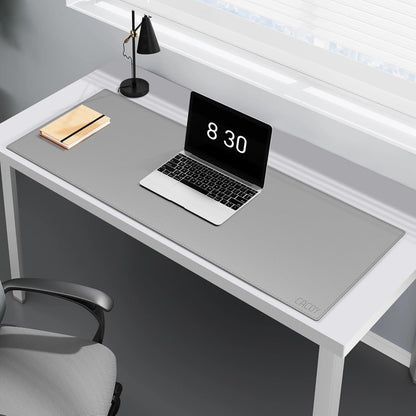 Cacoy 36" x 20" Leather Desk Mat for Home Office, Extra Large PU Leather Desk Pad Blotters, Waterproof Computer Keyboard Mat, Extended Gaming Mouse Pad, Desk Protector for Desktop and PC Laptop, Black