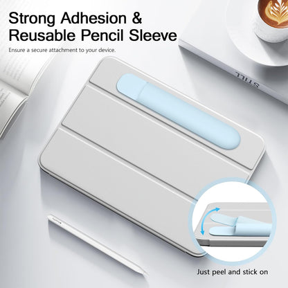 MoKo Pencil Case Holder, Adhesive Silicone Pencil Protected Sleeve Compatible with Apple Pencil Pro/ (USB-C)/ 1st/ 2nd Generation, Similarly Sized Styluses Accessories, Black