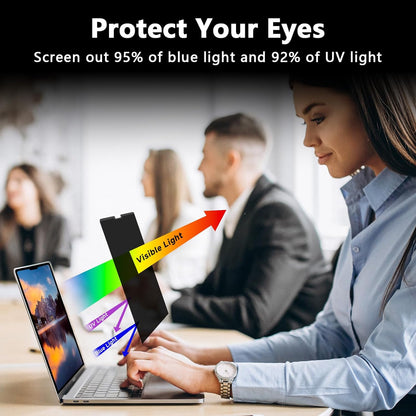 13.8 Inch Magnetic Privacy Screen for Microsoft Surface Laptop 7, Removable Anti Glare Screen Protector, Blue Light Computer Filter, Anti Spy Easy Install