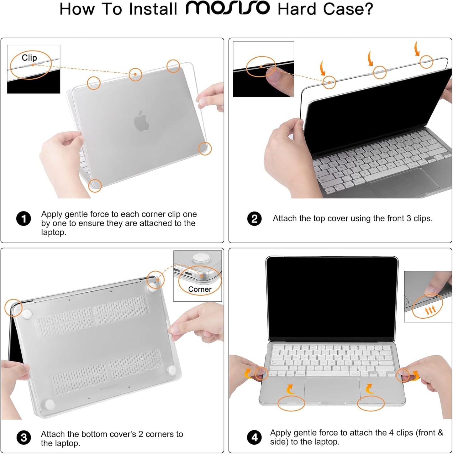 MOSISO Compatible with MacBook Neo Case 13 inch 2026 Release Model A3404 with A18 Pro Chip, 4 in 1 Kit Precision Fit Crack & Scratch Resistant Protective Hard Shell Case Cover, Crystal Clear