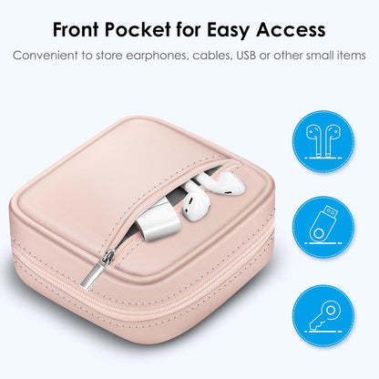 FINPAC Hard Case for MacBook Charger, Small Electronic Organizer Bag for MacBook Power Adapter, Portable Pouch Travel Storage for Laptop Accessories, Magic Mouse, USB Drives, GoPro, Gadgets - Black