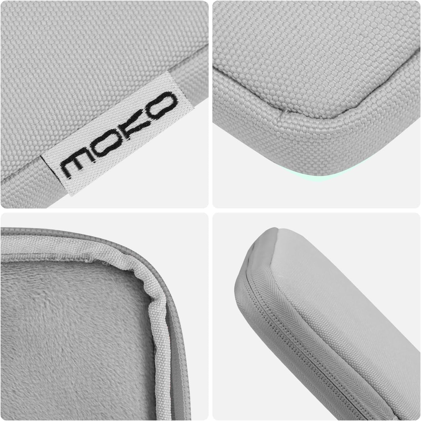 MoKo 7-8 Inch Tablet Sleeve Bag, Polyester Pouch Cover Case Fits iPad mini (A17 Pro) 8.3" 2024, iPad mini 6/5/4/3/2/1, Samsung Galaxy Tab S2 8.0, Tab A 8.0, ZenPad Z8s 7.9,Black