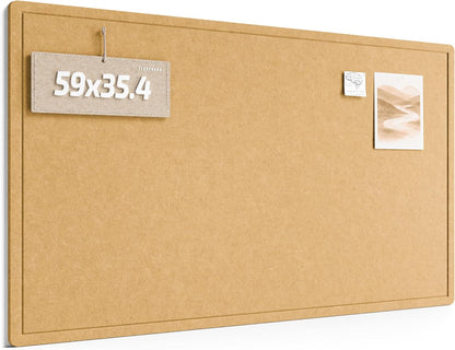 Fluxynara Bulletin Board, 23.6" x 17.5" Cork Board Alternative with 12 Safe Removable Adhesive Tabs, Foldable Felt Pin Board for Home Office, Classroom, Bedroom,Entryway for Walls—Sage