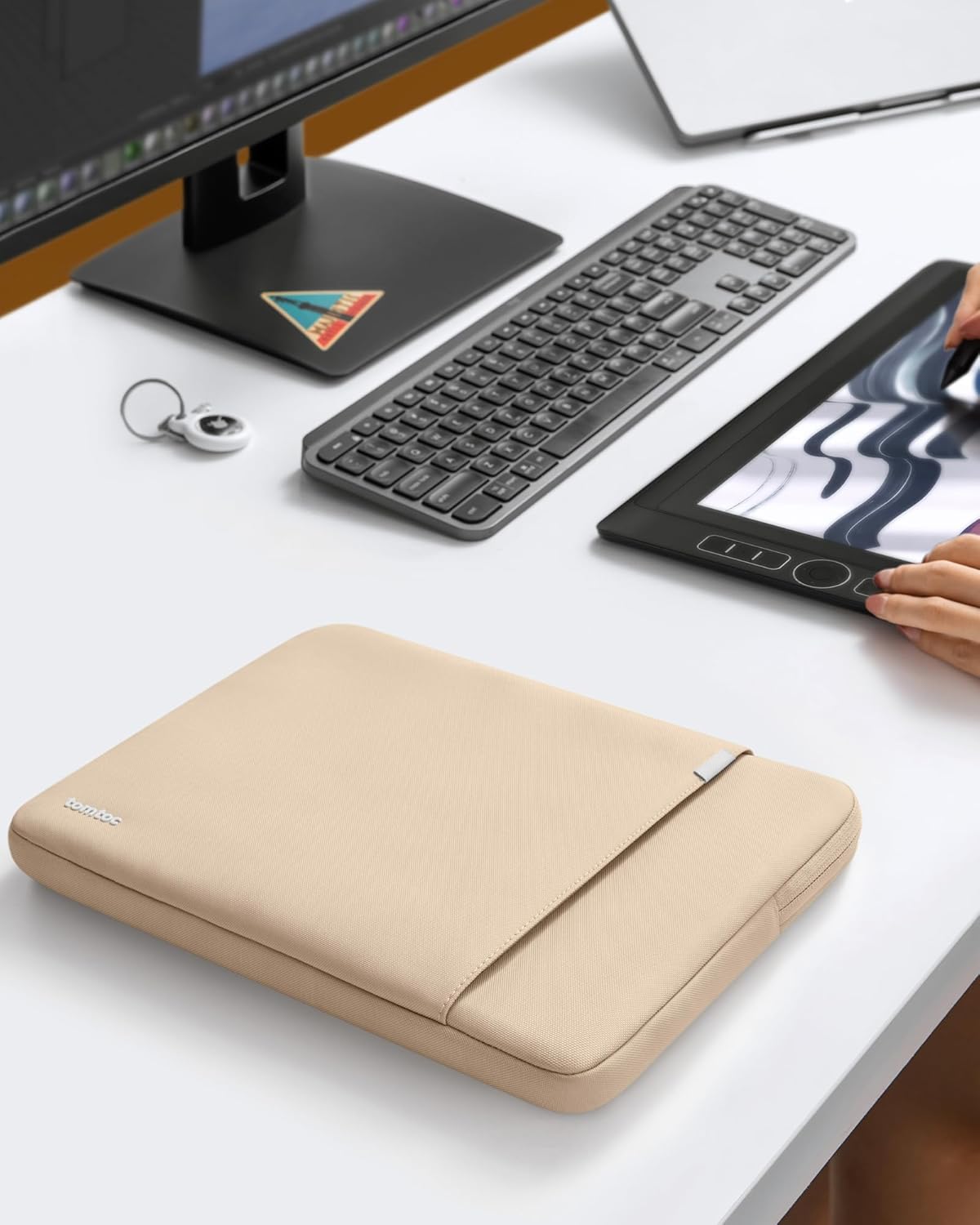 tomtoc 360° Protective Tablet Sleeve for 2026 iPad Air 11-inch (M4/M3/M2), iPad Pro 11-inch (M5/M4/4th/3rd/2nd/1st Gen) with Magic Keyboard/Smart Keyboard Folio, 11" iPad Water-Resistant Tablet Case