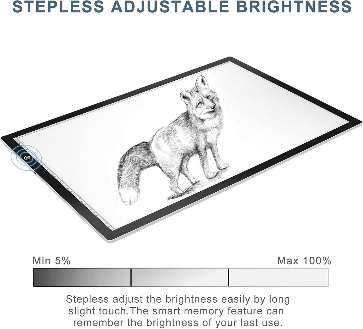 LitEnergy A3 Copy Light Board Tracing Box, Ultra-Thin Adjustable Drawing Tablet USB Power Artcraft LED Tracer Pad for Diamond Art Painting Accessories, Streaming, Sketching, Animation, Stenciling