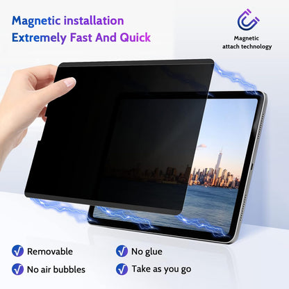 Peslv Magnetic Privacy Screen for Surface Laptop 6/5/4/3/2/1 13.5 Inch, Removable Anti Blue Light Glare Filter, Black Security Private Apy Block Protector