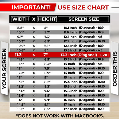SightPro 13.3 Inch 16:10 Laptop Privacy Screen Filter - Computer Monitor Privacy Shield and Protector - High Clarity