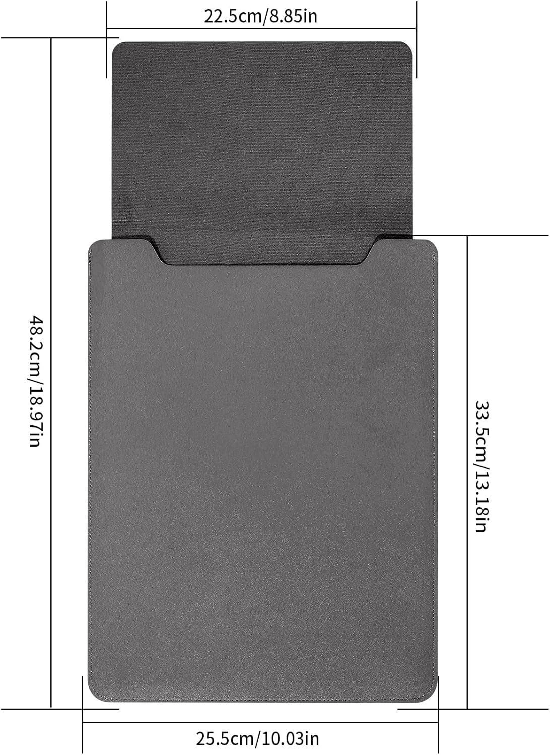 13.3-14" Laptop Sleeve, Blue, Compatible with Laptops 13.3"-14", Protects from Scratches, Water Damage, Multi-Functional Mouse Pad