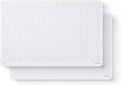 Notsu Dot Grid Desk Notepad 2 Pack | Minimalist Dotted Memo Mouse Pads with Premium Thick Paper, Small 5.5" x 8.5"