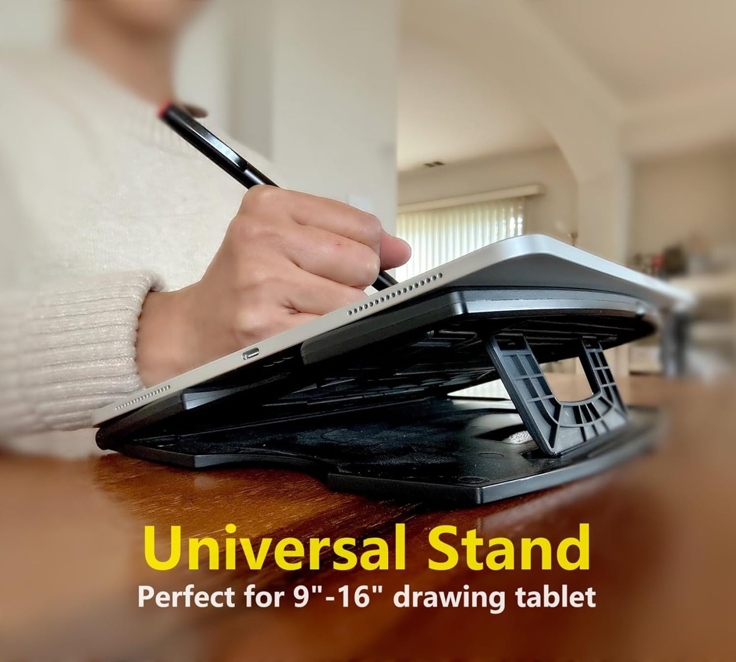 MAX SMART Tablet Drawing Stand, Digital Drawing Pad Stand, Foldable, Adjustable for 9 to 16 Inches Graphics Drawing Monitors Art Tablets