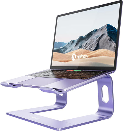 Nulaxy All-Aluminum Laptop Stand for Desk, Ergonomic Detachable Ventilated Cooling Computer Riser, Anti-Slip Design Notebook Holder Compatible with All 10-16" Laptops (MacBook, Dell XPS, HP, Lenovo)