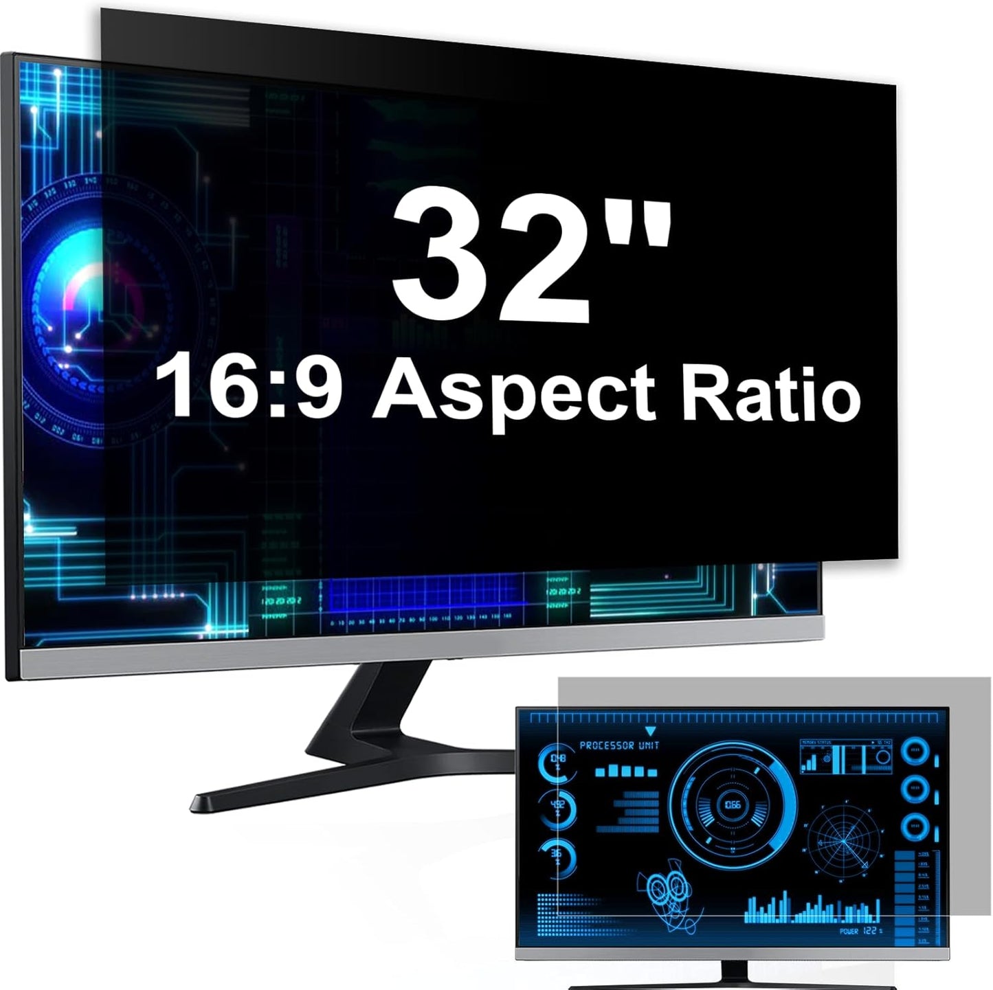 Laptop Privacy Screen 14 Inch Compatible with HP/Dell/Acer/Samsung/Asus/Lenovo/Toshiba,16:10 Aspect Removable Anti Glare Blue Light Filter Protector, 14 in Laptop Privacy Screen Shield