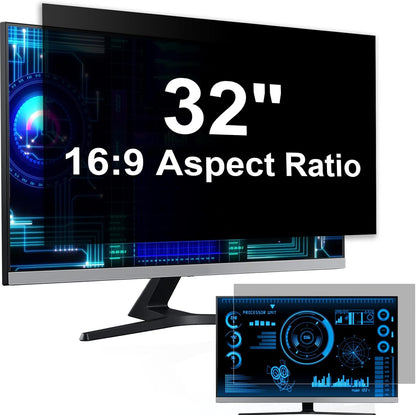 Laptop Privacy Screen 14 Inch Compatible with HP/Dell/Acer/Samsung/Asus/Lenovo/Toshiba,16:10 Aspect Removable Anti Glare Blue Light Filter Protector, 14 in Laptop Privacy Screen Shield