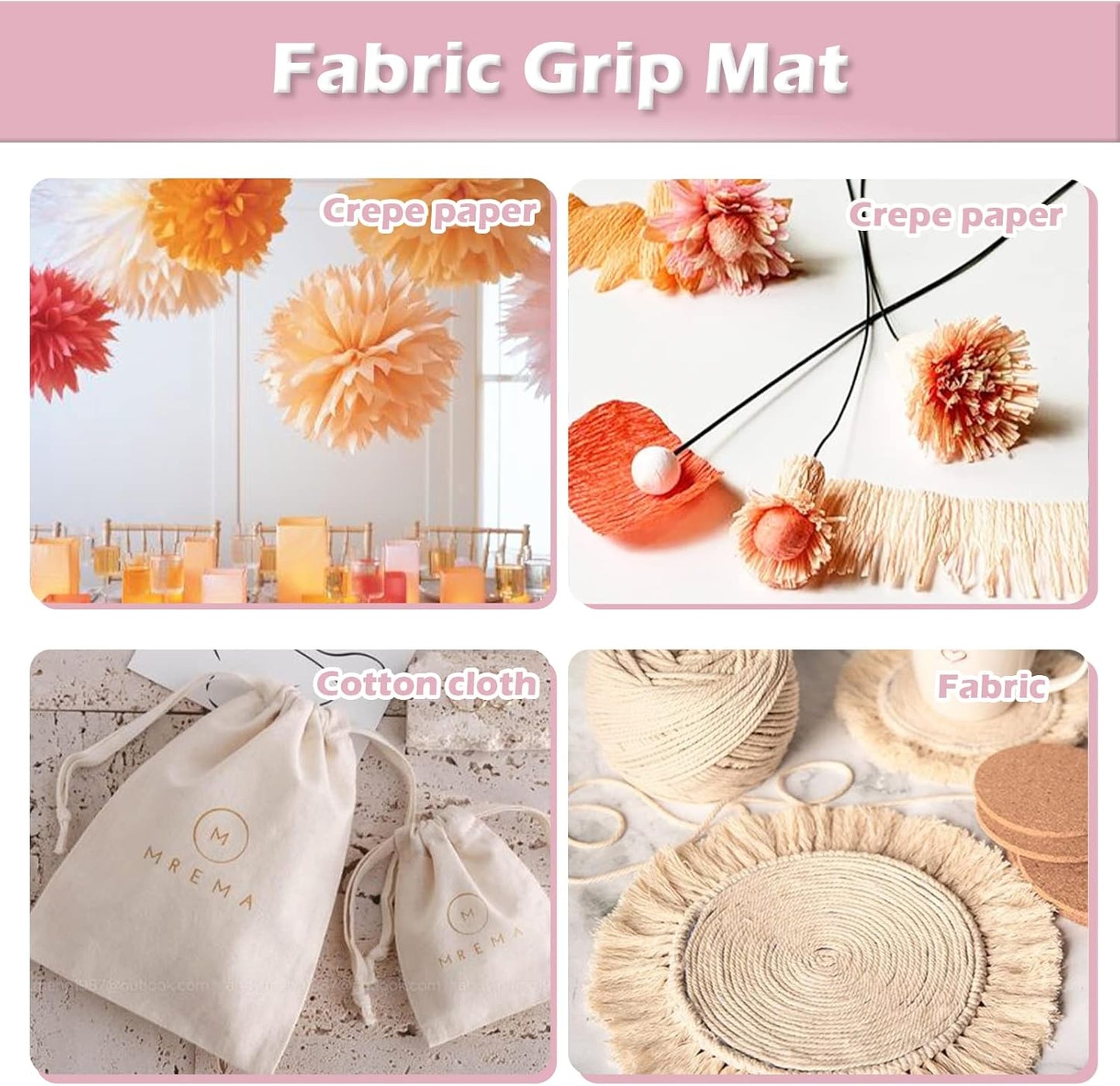 HTVRONT 5 Packs Self Healing Cutting Mat- 12" x 18” Double-Sided Cutting Mats for Crafts, A3 High-Density Sewing Mat with Grid for Fabric Quilting Modeling Hobby Scrapbooking Project