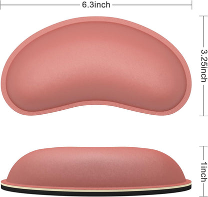 Dapesuom Enlarge Keyboard Wrist Rest, Memory Foam Keyboard Wrist Cushion for Computer Desk Mats Support, Pain Relief Ergonomic Mouse Pad Rests with Non-Slip Base for Gaming, Laptop, Radiant Orchid
