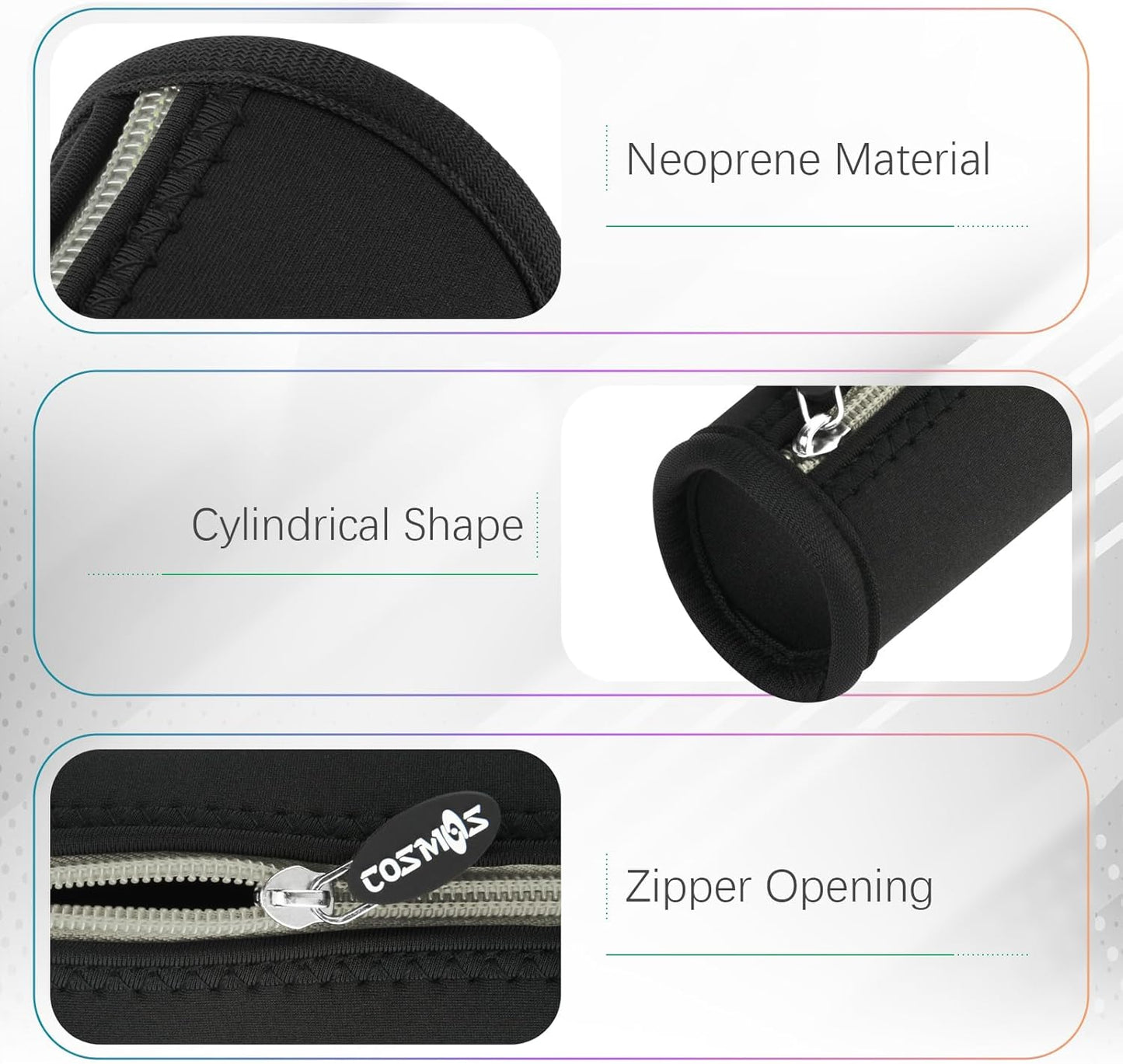 Cosmos Black Color EVA Hard Shell Stylus Pen Pencil Case Holder Compatible with Apple Pencil, Wacom Stylus Executive Fountain Pen, Ballpoint Pen, Stylus Touch Pen