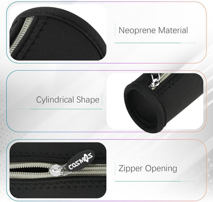 Cosmos Black Color EVA Hard Shell Stylus Pen Pencil Case Holder Compatible with Apple Pencil, Wacom Stylus Executive Fountain Pen, Ballpoint Pen, Stylus Touch Pen