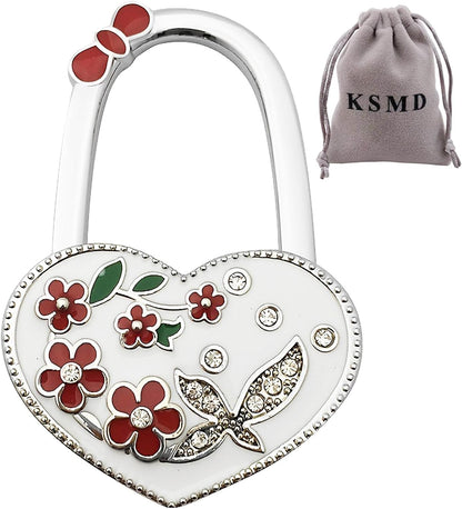 KSMD Variety Design Purse Hooks for Table and Bars,Portable Purse Hanger Organizers Hooks Handbag Pocketbook Holder Bag Storage for Desk,Foldable Folding Purse Table Hook Hanger