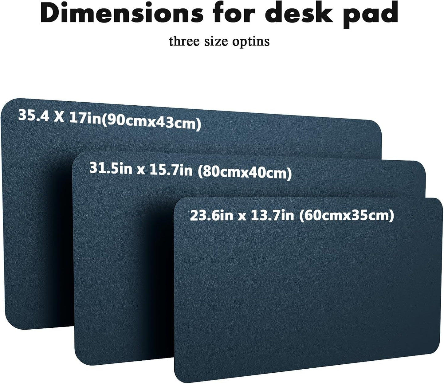 YSAGi Double-Sided Desk Pad, 31.5"x15.7"Leather Desk Mat, Eco Cork Desk Pad Protector,Large Mouse Pad,Waterproof Desk Blotter for Office/Home(Coffee)