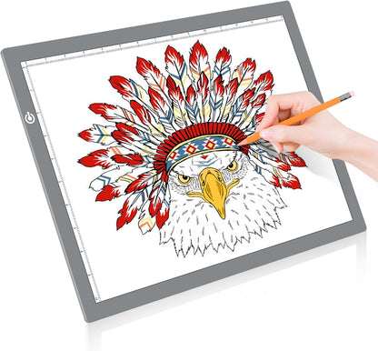 LitEnergy A3 Copy Light Board Tracing Box, Ultra-Thin Adjustable Drawing Tablet USB Power Artcraft LED Tracer Pad for Diamond Art Painting Accessories, Streaming, Sketching, Animation, Stenciling