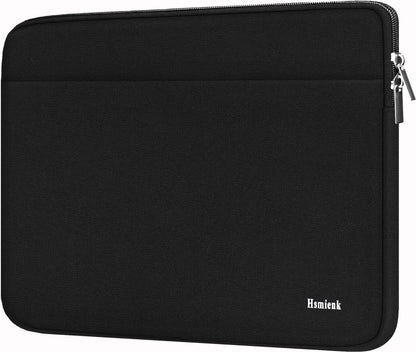 Laptop Case Sleeve 15.6 inch, Shockproof Protective Notebook Case with Accessory Pocket, Briefcase Carrying Laptop Cover for 15.6" HP, ASUS, Dell, Lenovo, Acer, Black