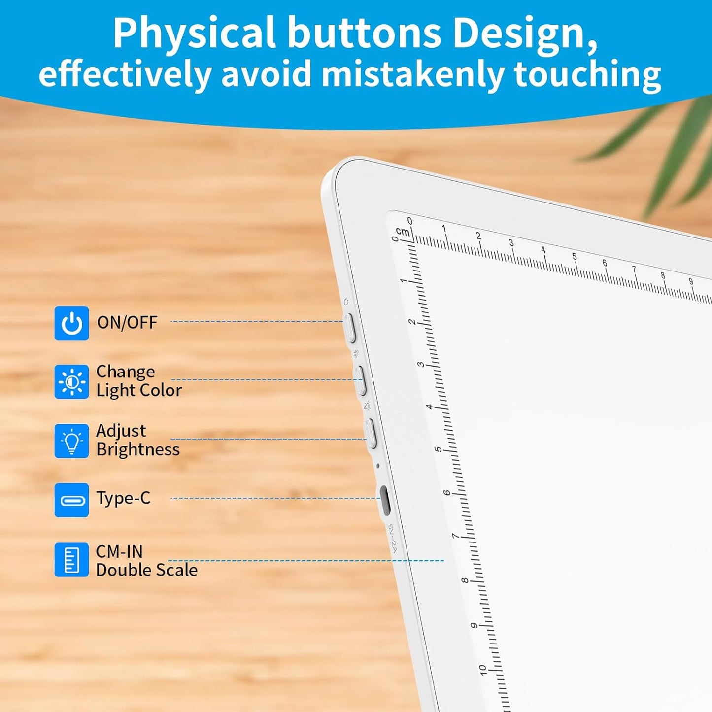 Phylosal Magnetic A3 Light Pad with Bag, Super Bright Light Box with Side Button, Diamond Art Light Board, Lightbox for Tracing and Drawing, USB Power Light Table for Sketching, Weeding Vinyl (White)
