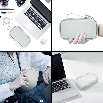 CAOODKDK Electronics Accessories Organizer Pouch Bag, Travel Universal Organizer for Cable, Charger, Phone, SD Card, Business Travel Gadget Bag