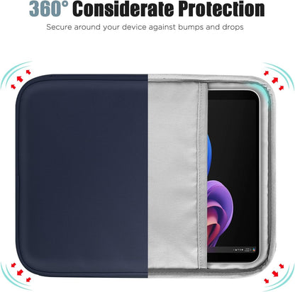 TiMOVO 9-11" Tablet Sleeve Bag for iPad 11-inch A16 2025, iPad 10.9"/10.2"| Air 11 Inch/5th/4th Gen. 10.9", Galaxy Tab A9+/A11Plus 11", Protective Bag with Pocket, Black