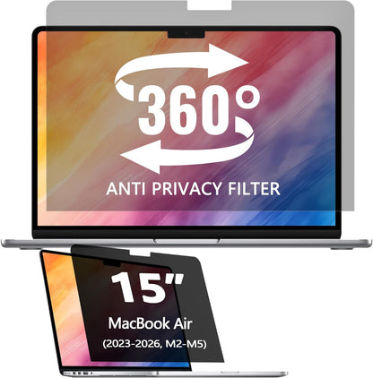 2 Pack Magnetic Hanging Computer Privacy Screen 24 Inch for 16:9 Widescreen Monitor, Removable Privacy Screen Anti Glare Blue Light Computer Screen Privacy Shield, Anti-Scratch 24in Protector Film