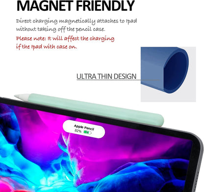 KELIFANG Silicone Case for Apple Pencil Pro 2024 & Apple Pencil 2nd Generation, Cute Pink Protective Skin Sleeve Cover Holder Grip and Tip Cap Accessories Compatible with iPad Pro 11 12.9 13 Inch