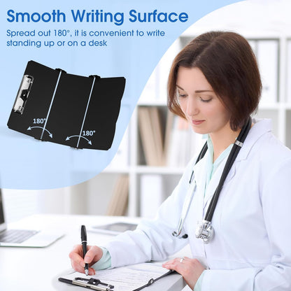 Nursing Clipboard Foldable, Thicken Aluminum Trifold Nursing Clipboard, Nursing Pocket Size Nurse Clipboards with Pen Holder, Nursing Edition Cheat Sheet for Students, Nurses and Doctors, Mint