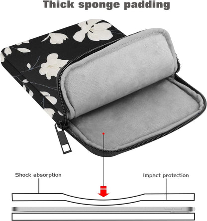 MoKo 7-8 Inch Tablet Sleeve Bag, Polyester Pouch Cover Case Fits iPad mini (A17 Pro) 8.3" 2024, iPad mini 6/5/4/3/2/1, Samsung Galaxy Tab S2 8.0, Tab A 8.0, ZenPad Z8s 7.9,Black