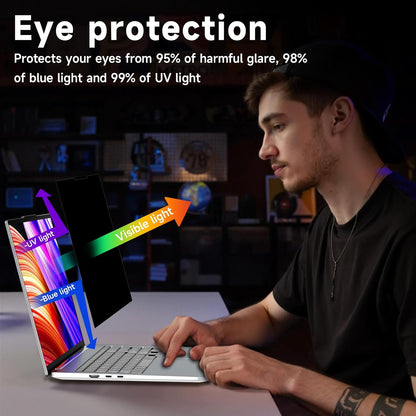 Laptop Privacy Screen 14 Inch 16:9 Aspect Ratio, Laptop Screen Privacy Shield Compatible With Lenovo Hp Dell Acer Asus Thinkpad Envy Xps, Removable Anti Glare Blue Light Computer Filter Protector