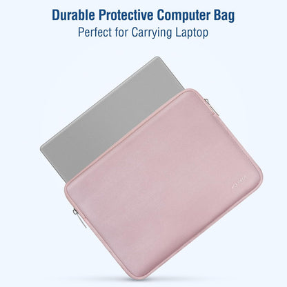MOSISO Laptop Case 13.3 inch, 13-13.3 inch Laptop Sleeve Bag Compatible with MacBook Air/Pro 13/Pro 14 M5 M4 M3 M2 M1, HP Dell ASUS Lenovo, Neoprene Computer Sleeve Bag with Small Case, Baby Pink - Colors A