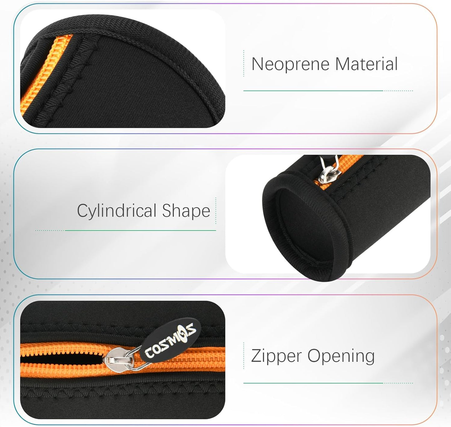 Cosmos Black Color EVA Hard Shell Stylus Pen Pencil Case Holder Compatible with Apple Pencil, Wacom Stylus Executive Fountain Pen, Ballpoint Pen, Stylus Touch Pen