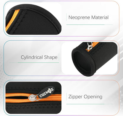 Cosmos Black Color EVA Hard Shell Stylus Pen Pencil Case Holder Compatible with Apple Pencil, Wacom Stylus Executive Fountain Pen, Ballpoint Pen, Stylus Touch Pen