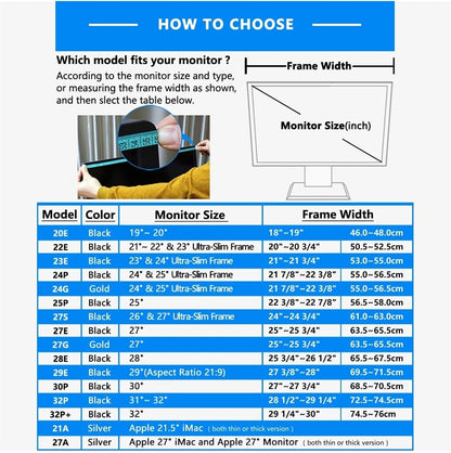Universal Monitor Anti Glare Hood | Adjustable Sun Shade & Light Blocker for 27 Inch Screens | Reduce Eye Strain for Office Work, Design, and Trading
