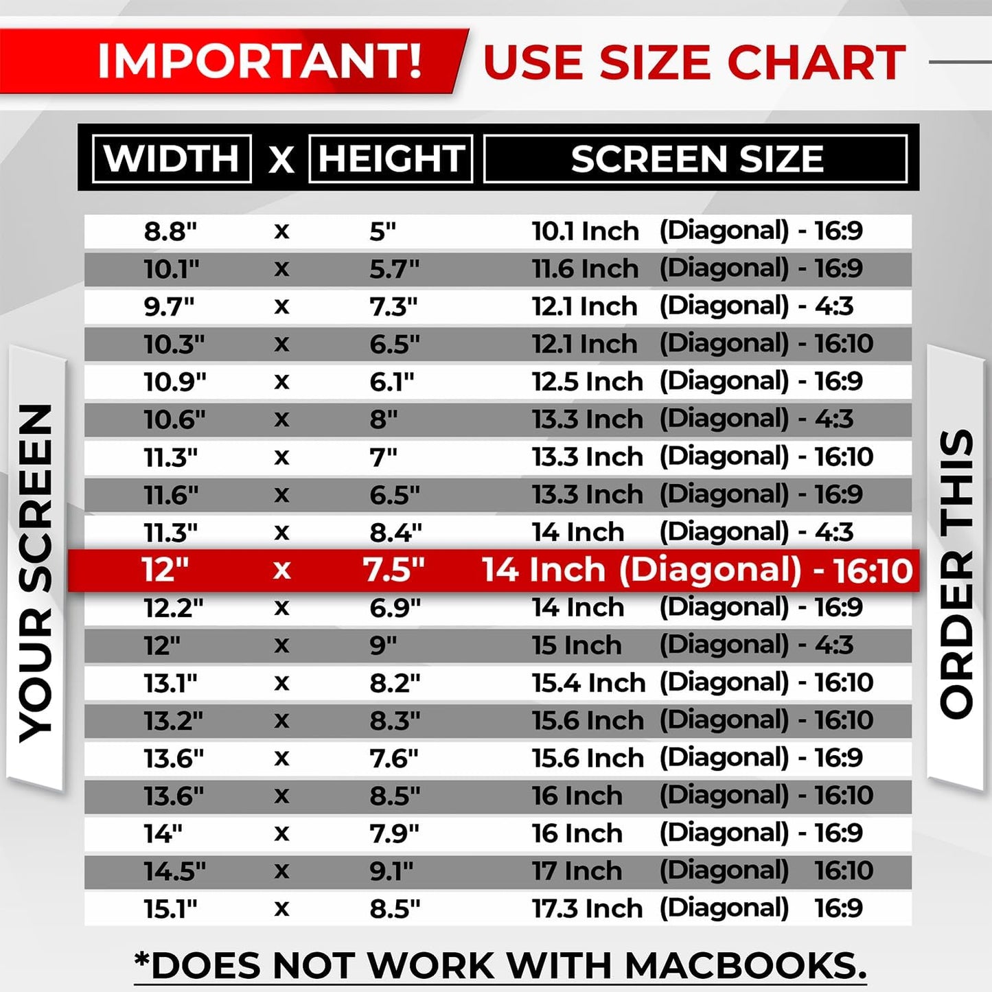 SightPro Magnetic Laptop Privacy Screen 14 Inch 16:9 - Patented Removable Laptop Privacy Filter Shield and Protector