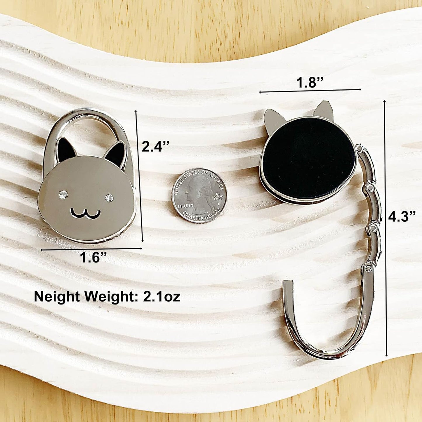 KSMD Purse Hooks for Table & Bars, Portable Handbag Holder - Foldable Table Hook Hanger