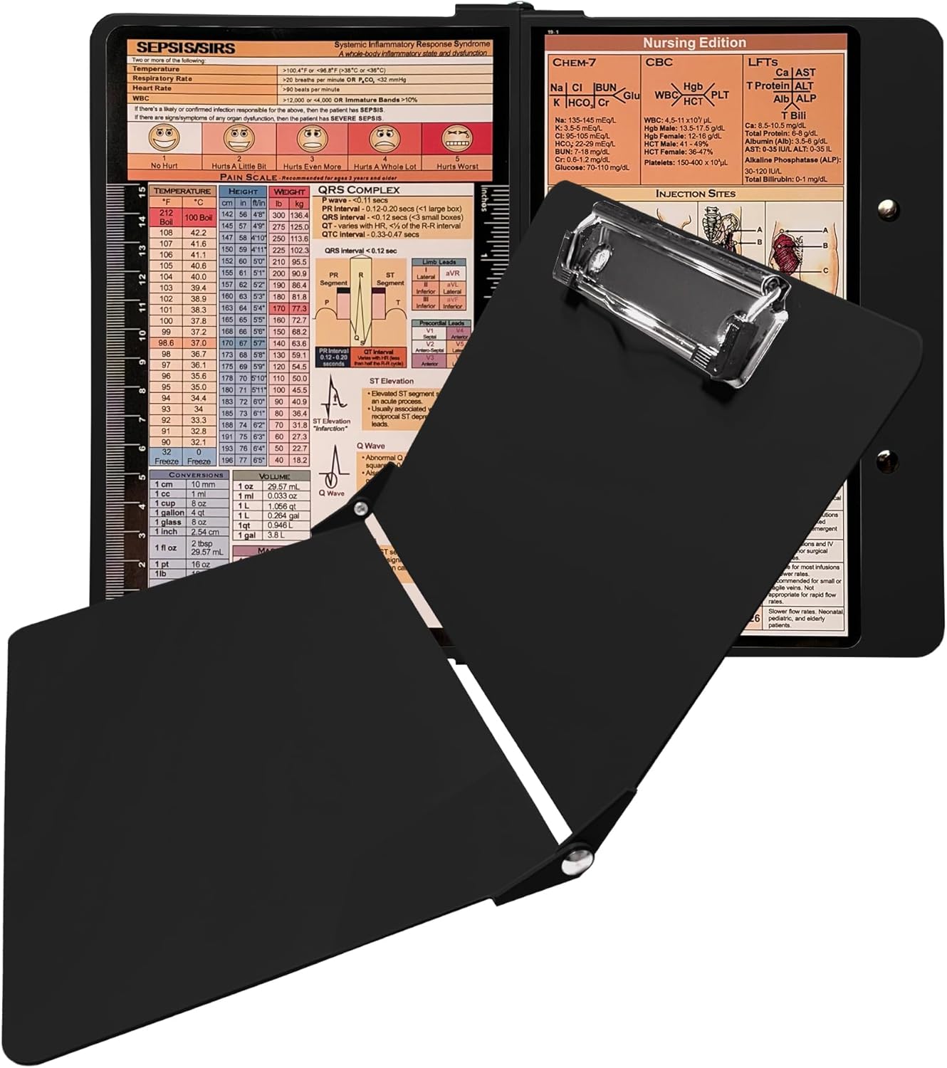 Nursing Clipboard Foldable, Nurse Clipboard, Nursing Clipboard for Nurse, Doctor, Medical Students (Teal)