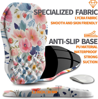 Ergonomic Slope Mouse Pad Wrist Support, Wrist Rest Mousepad for Carpal Tunnel Pain Relief with Massage Bulge and Slow Rebound Memory Foam (12x8 inch, Black)