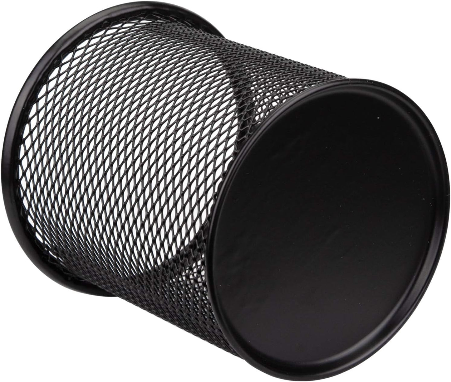 Nicunom 12 Pack Metal Pen Holder Wire Mesh Pen Cup Pencil Holder Pencil Cup for Desk Office Pen Organizer, Black