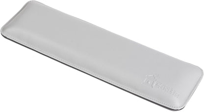 Bailey Compact by Castle - Wrist Rest for Keyboards with Around 61 Keys - Leather Ergonomic Computer Extra Firm Keyboard Wrist Support for Typists, Gaming, Heavy Office Use (Stone, Compact Size)