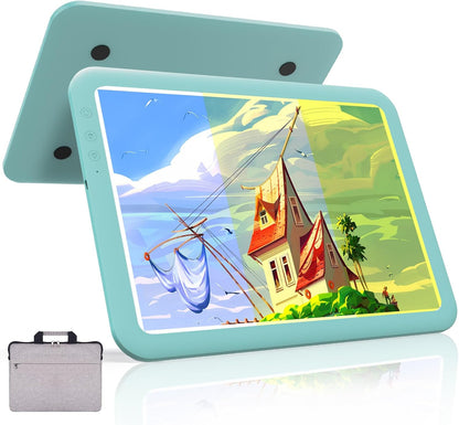 PICOVISTA Rechargeable A3 Diamond Art Light Board,Super Bright Tracing Light Box,6 Levels Brightness with 3 Colors Mode, Wireless LED Pad for Diamond Painting,Weeding Vinyl,Sketching & Drawing